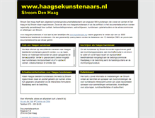 Tablet Screenshot of haagsekunstenaars.nl
